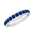 Blue Sapphire Eternity Ring, Full Eternity Band For Women