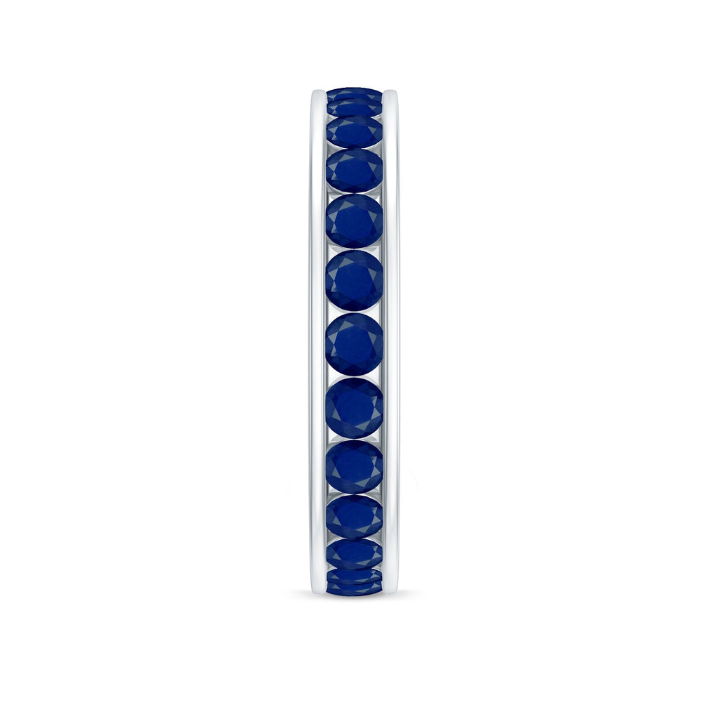 Blue Sapphire Eternity Ring, Full Eternity Band For Women