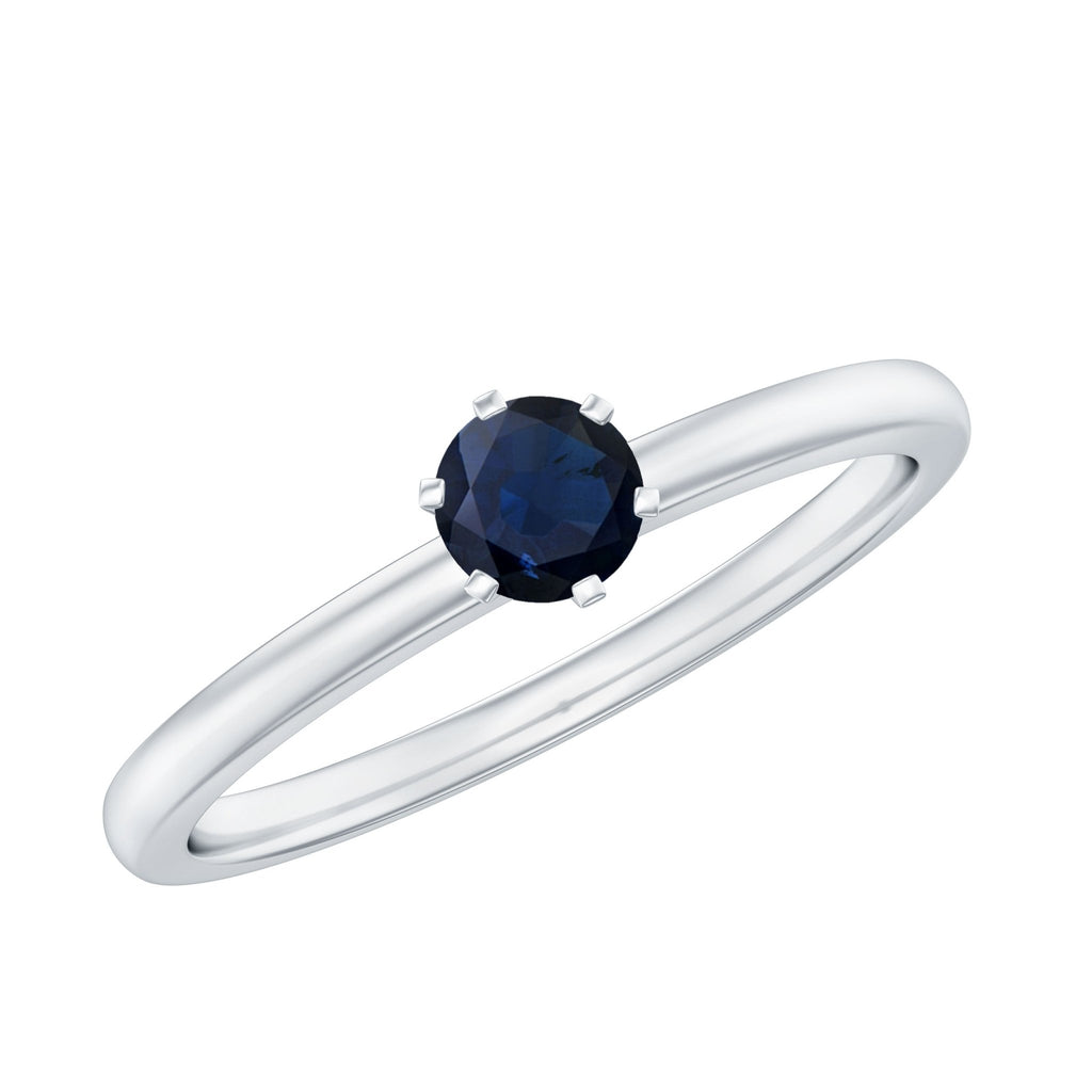 Blue Sapphire Ring, September Birthstone Ring For Women