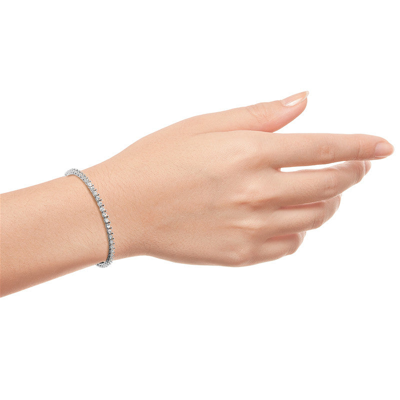 Lab Grown Diamond Bracelet – 6 Carat Tennis Bracelet | 14K White Gold Overlay Jewelry
