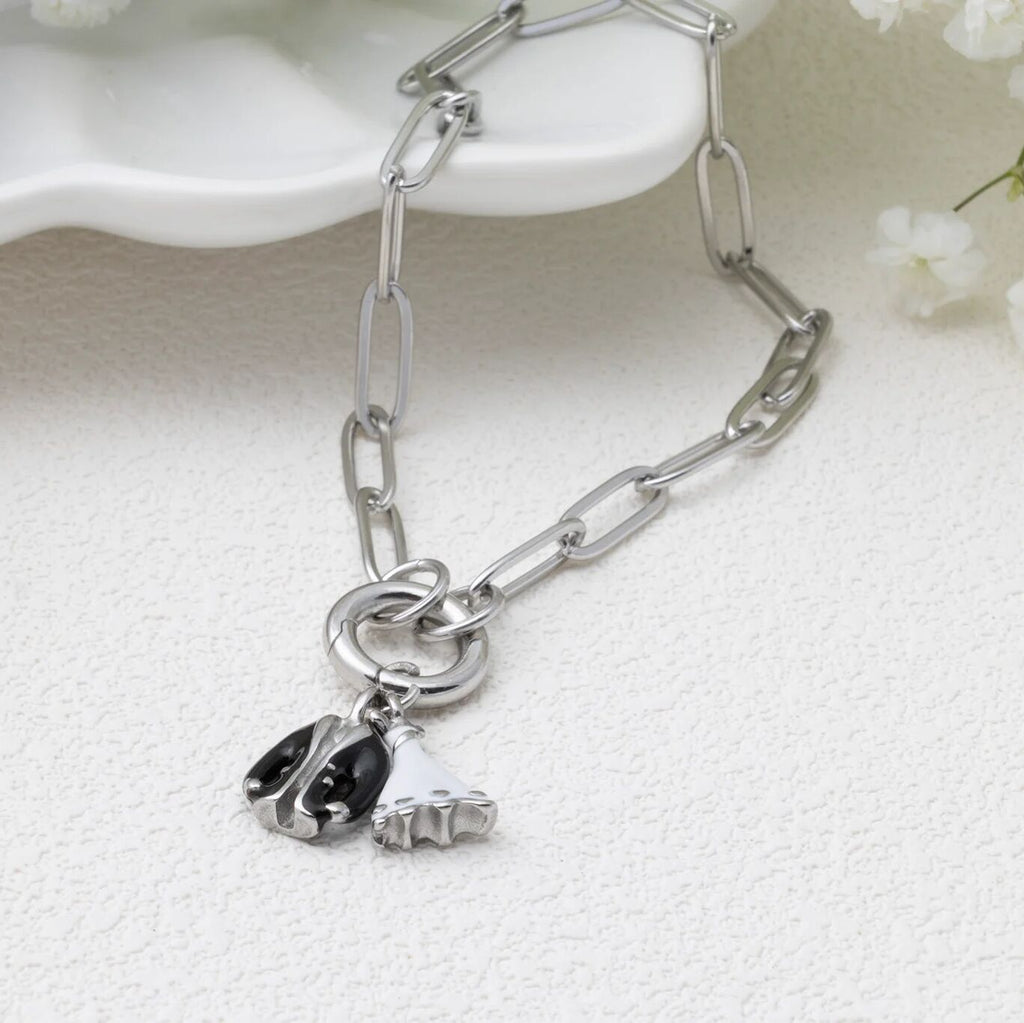 18K Gold PVD Stainless Steel Bride and Groom Charm - stainless studio 