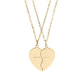 Broken Heart Necklace - Split Heart Pendant | Friendship Necklace Set Gift - Accessories | Sunflower Soul Boutique