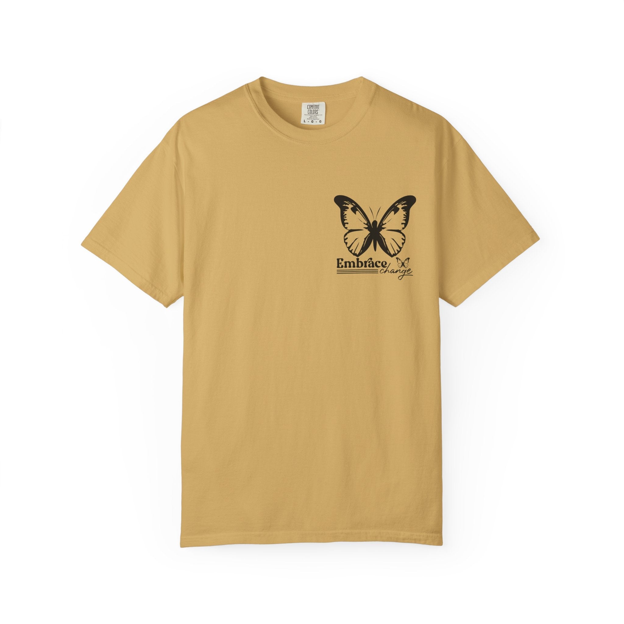 Butterfly Tee – Minimalist T-Shirt With Serene Cat Design & Soft Cotton Fabric - T-Shirt | Sunflower Soul Boutique