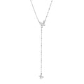 Butterfly Lariat necklace stainless steel 