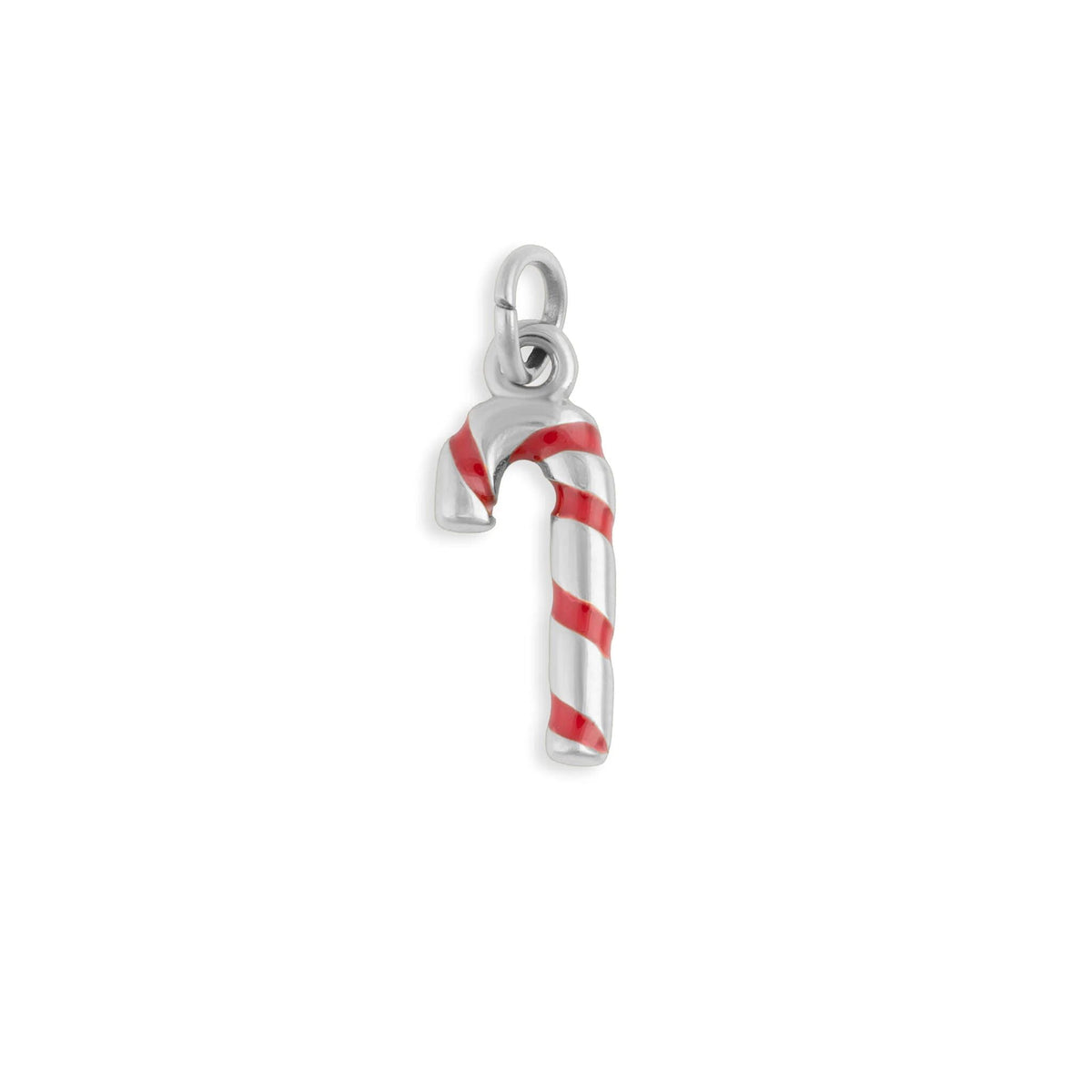 Wholesale Jewelry 18K Gold PVD Stainless Steel Candy Cane Charm- stainless main