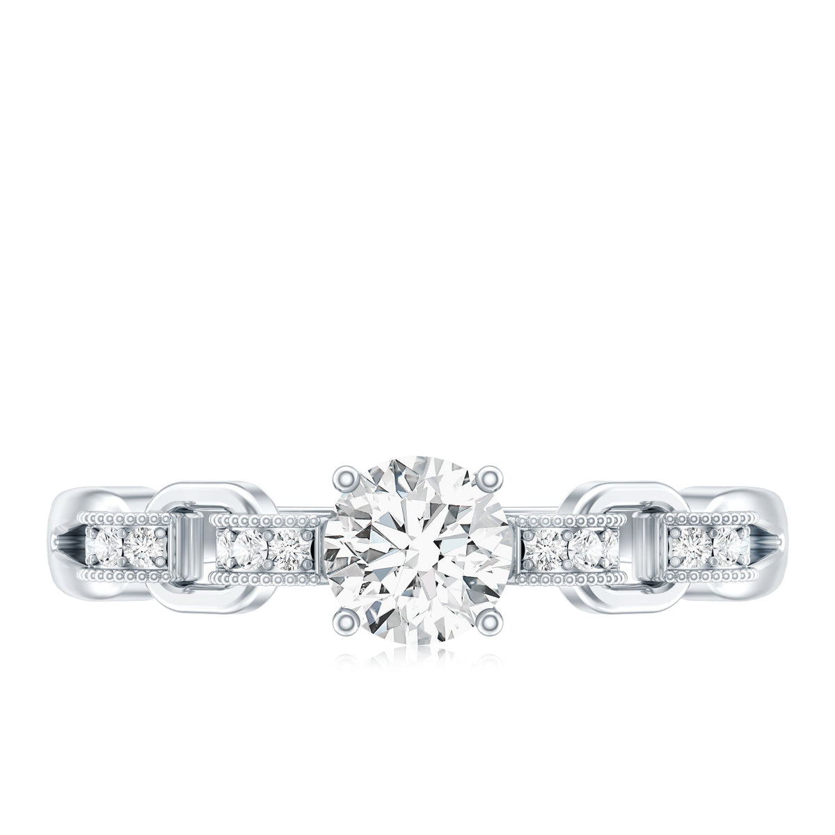 Certified 0.4 Carat Lab Grown Diamond Promise Ring For Her