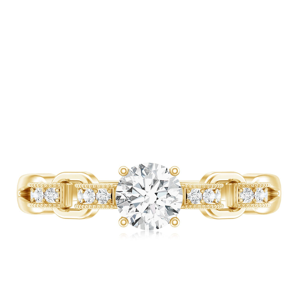 Certified 0.4 Carat Lab Grown Diamond Promise Ring For Her