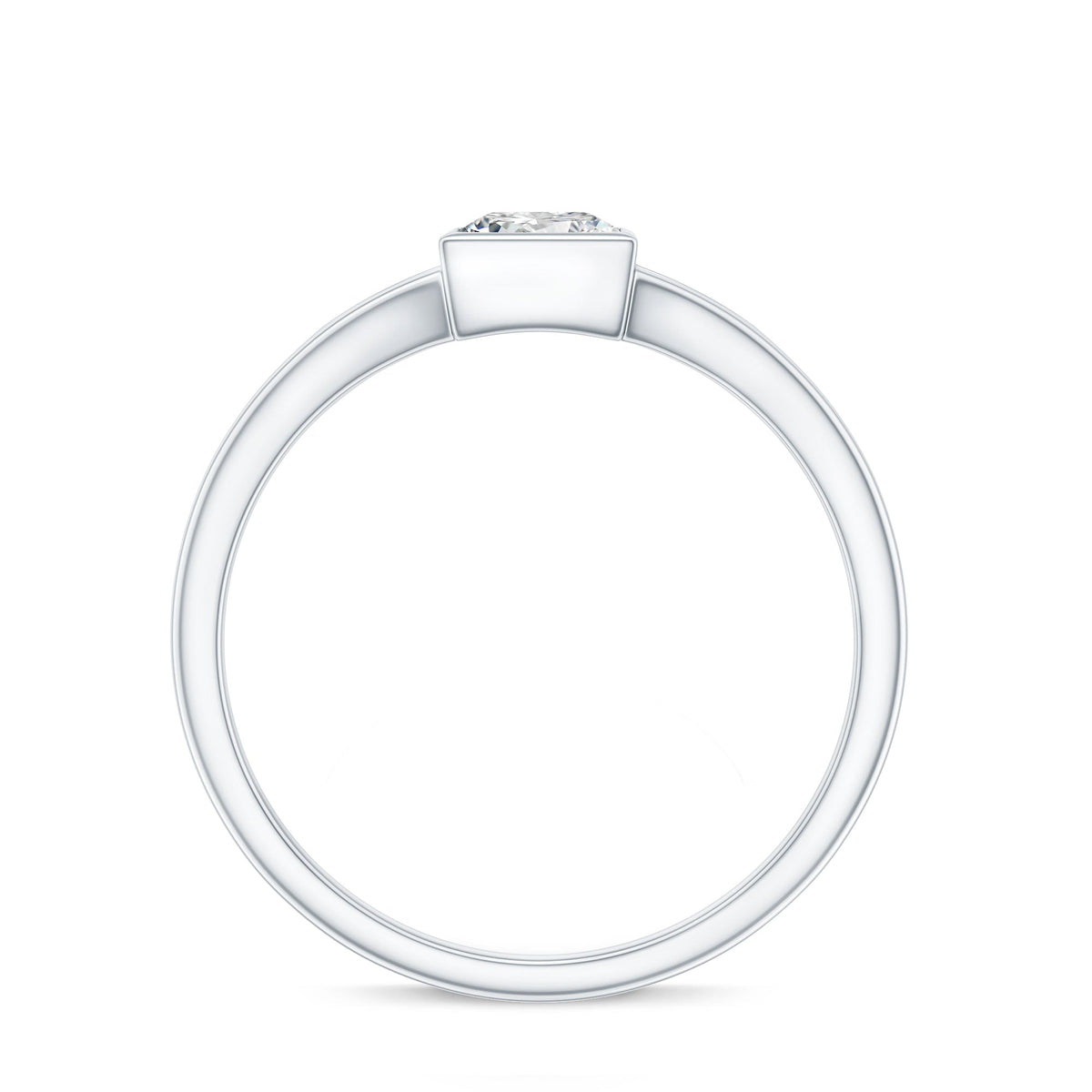 Certified 0.8 Carat Lab Grown Diamond Solitaire Promise Ring