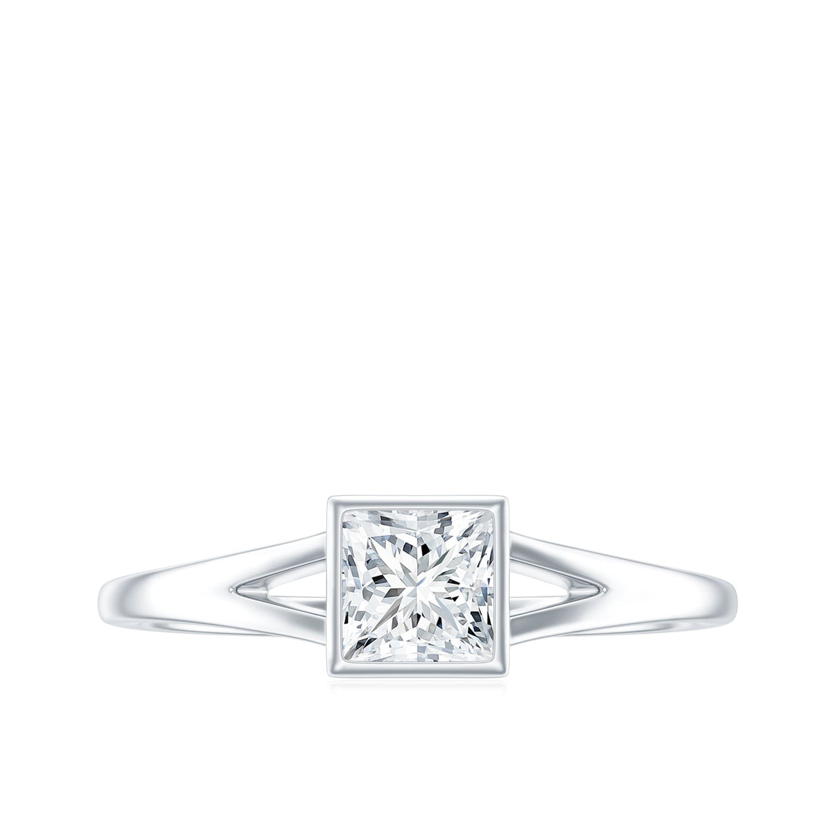 Certified 0.8 Carat Lab Grown Diamond Solitaire Promise Ring