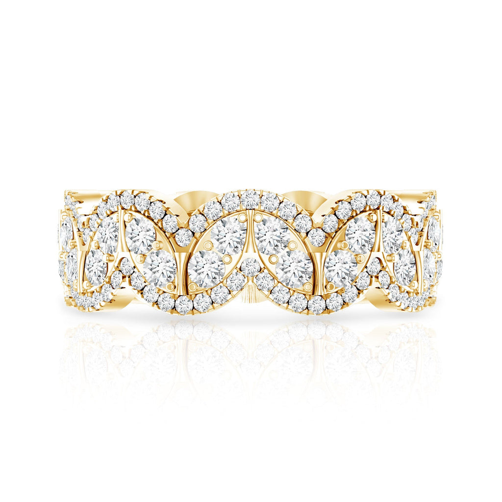 Certified Lab Diamond Vintage Inspired Wedding Ring