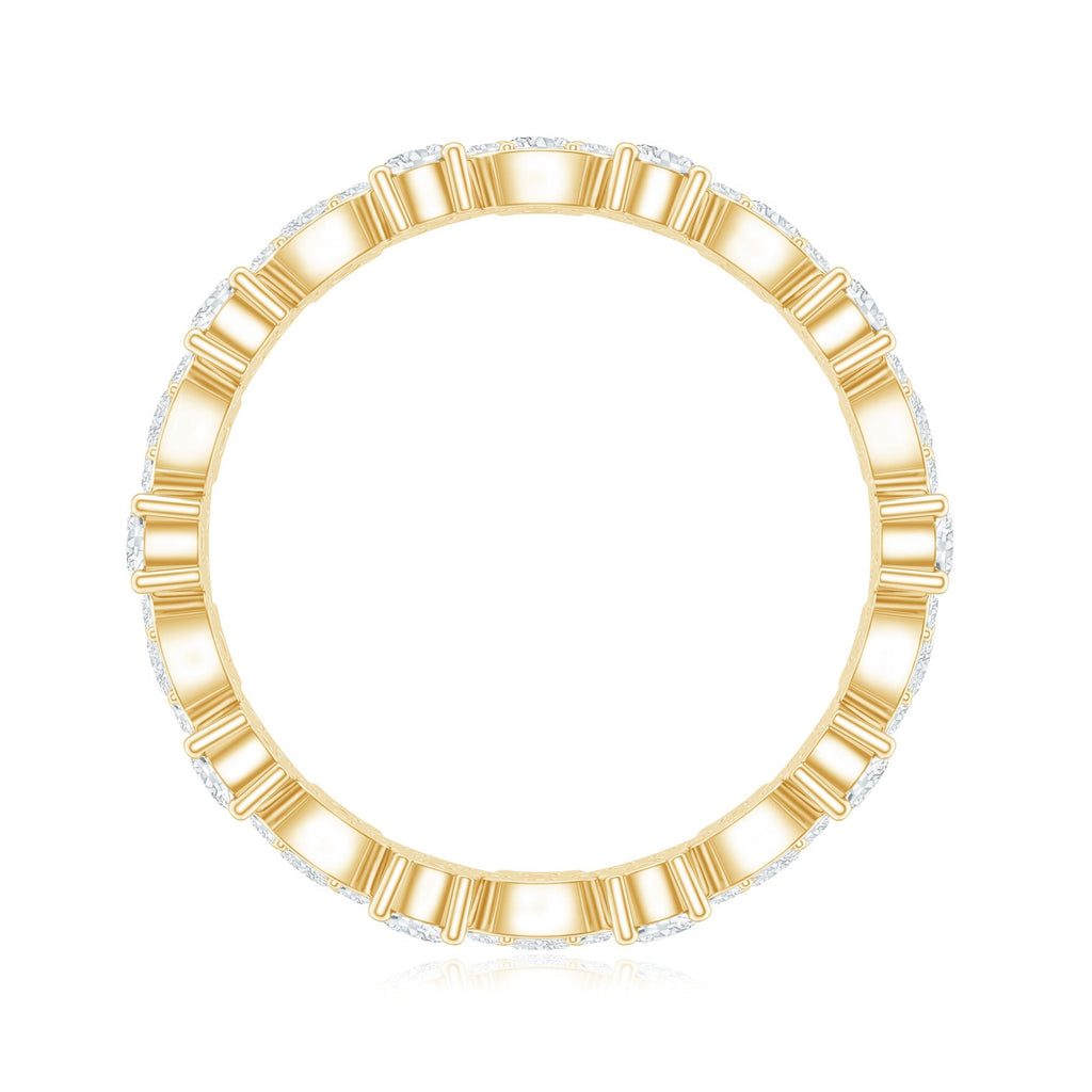 Certified Lab Grown Diamond Designer Wedding Eternity Ring