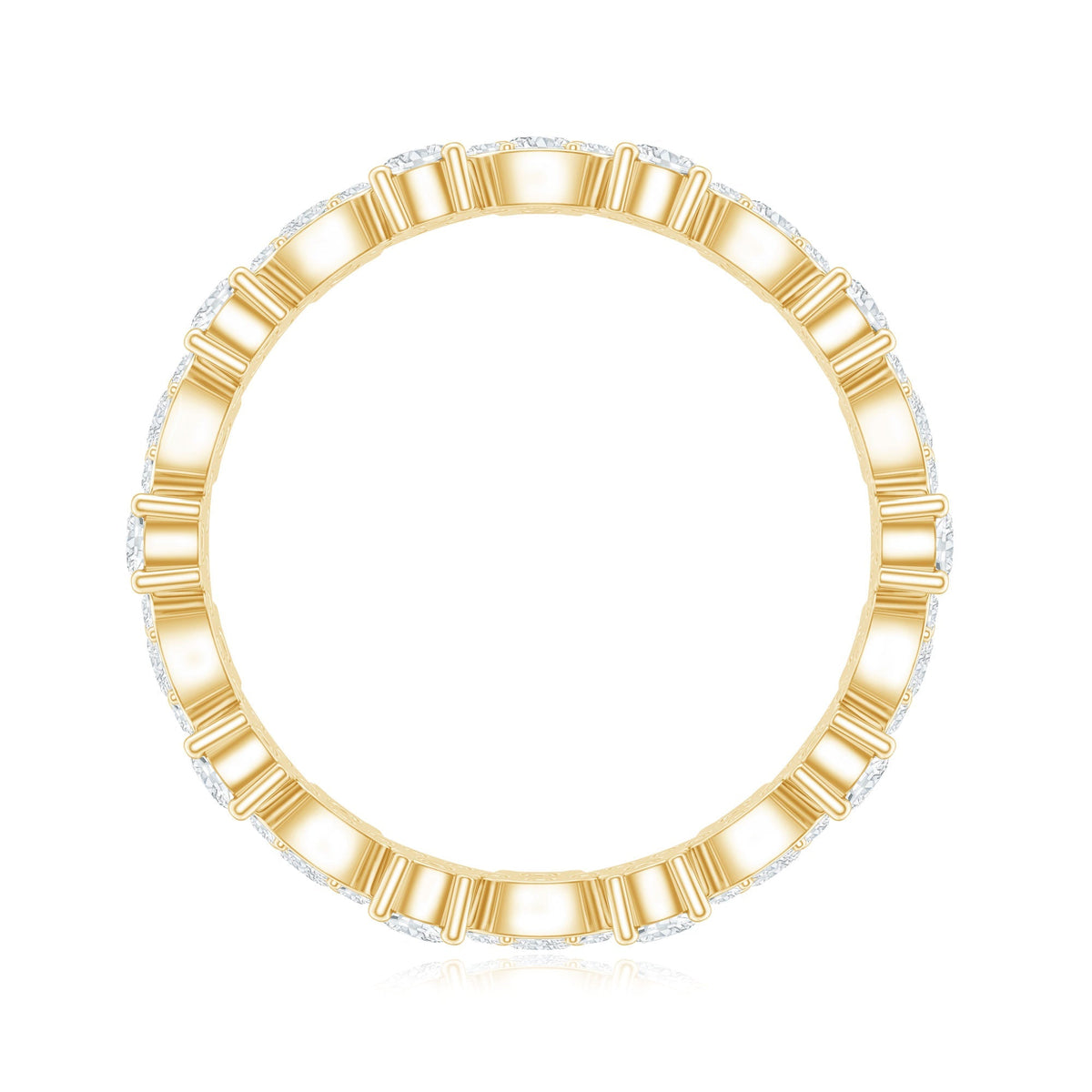 Certified Lab Grown Diamond Designer Wedding Eternity Ring