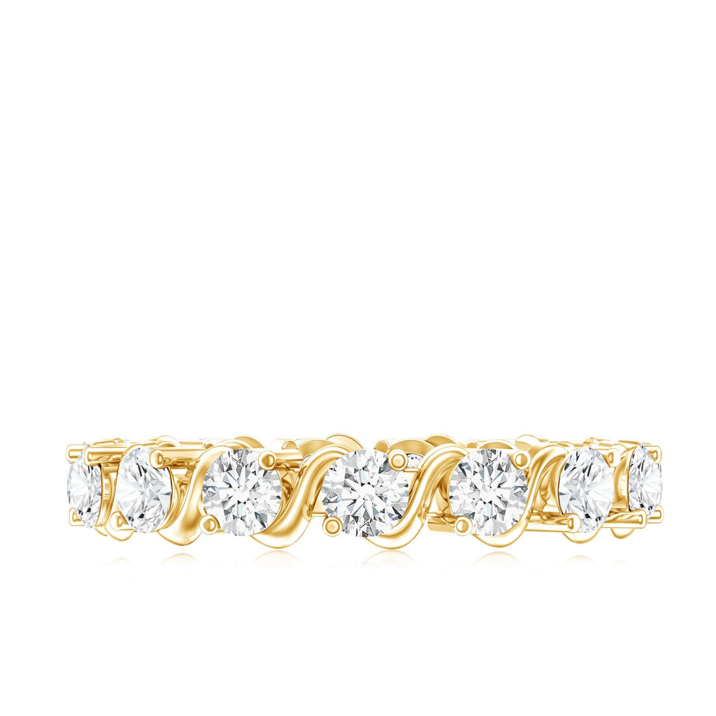 Certified Lab Grown Diamond Eternity Wedding Band