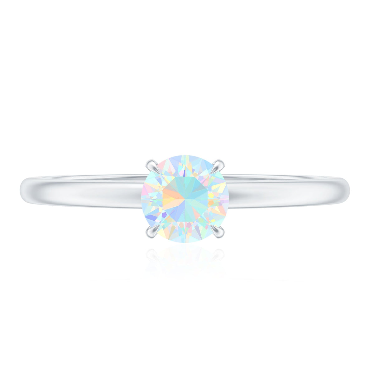 Certified Real Ethiopian Opal October Birthstone Ring