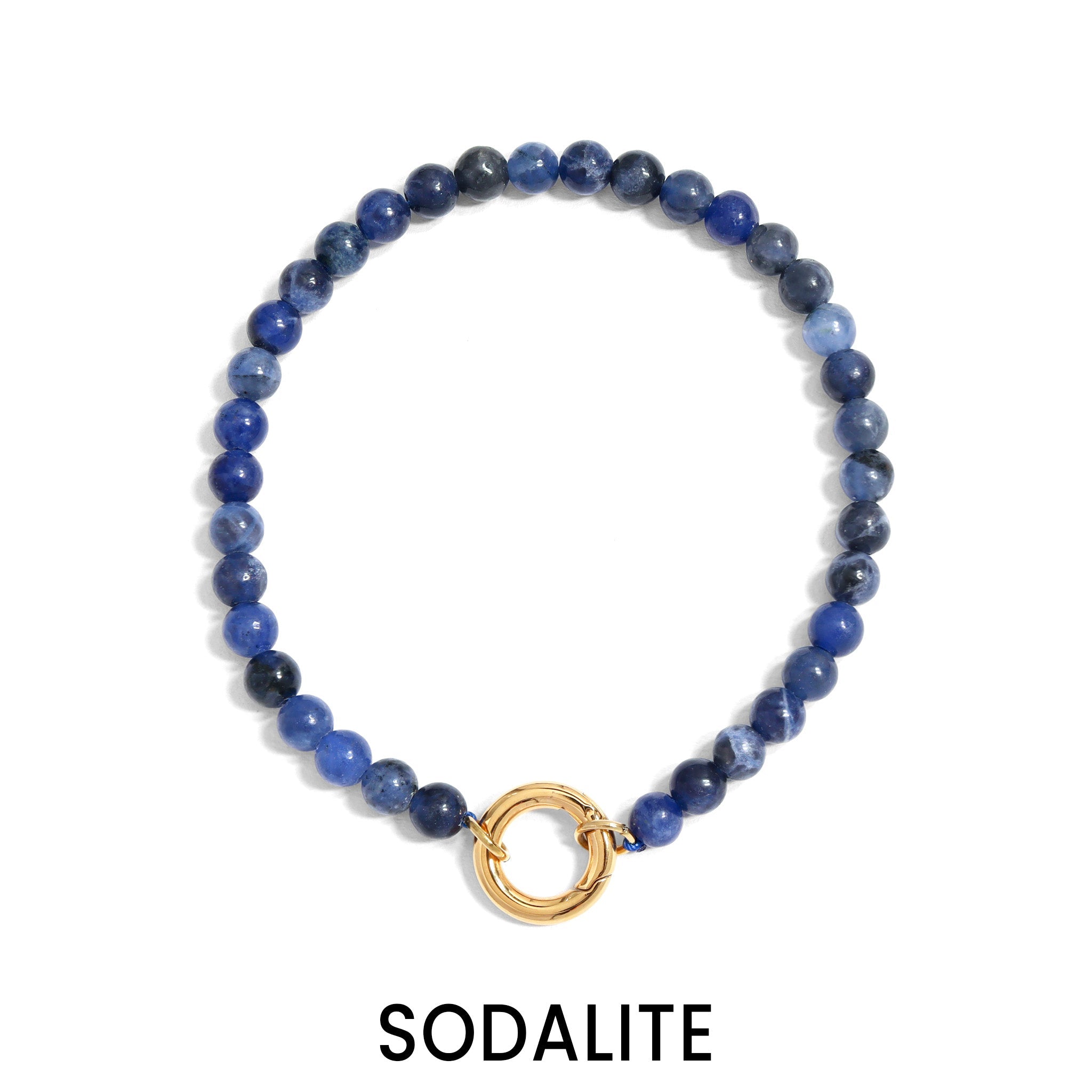 Charm Keeper Bracelet – 4mm Natural Stone Beads | Gold Stainless Steel Durable - | Sunflower Soul Boutique