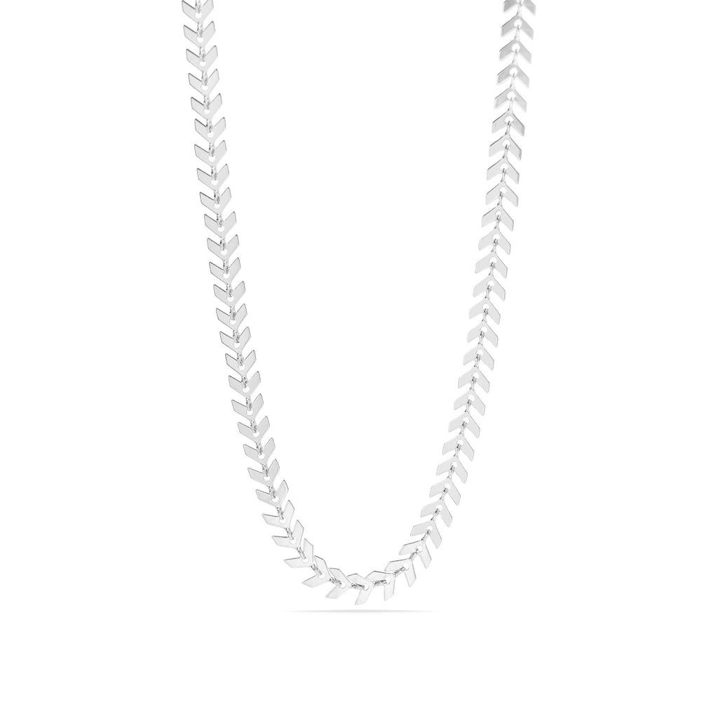 Chevron Chain Necklace – 18K Gold PVD Stainless Steel, Adjustable Length - Chain | Sunflower Soul Boutique