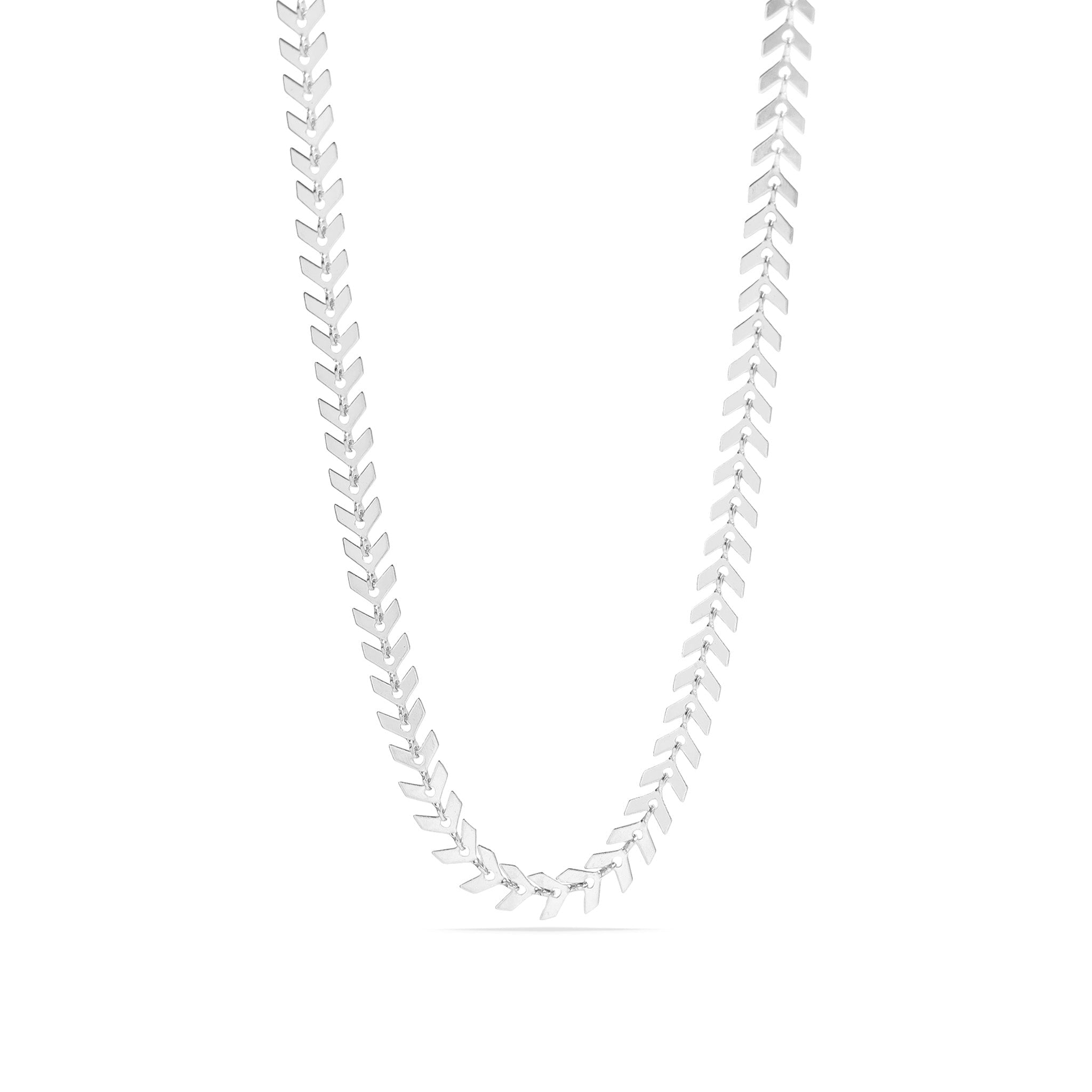 Chevron Chain Necklace – 18K Gold PVD Stainless Steel, Adjustable Length - Chain | Sunflower Soul Boutique