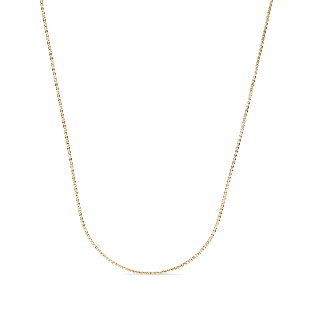18K Gold PVD Stainless Steel Serpentine Chain Necklace / CHN3013