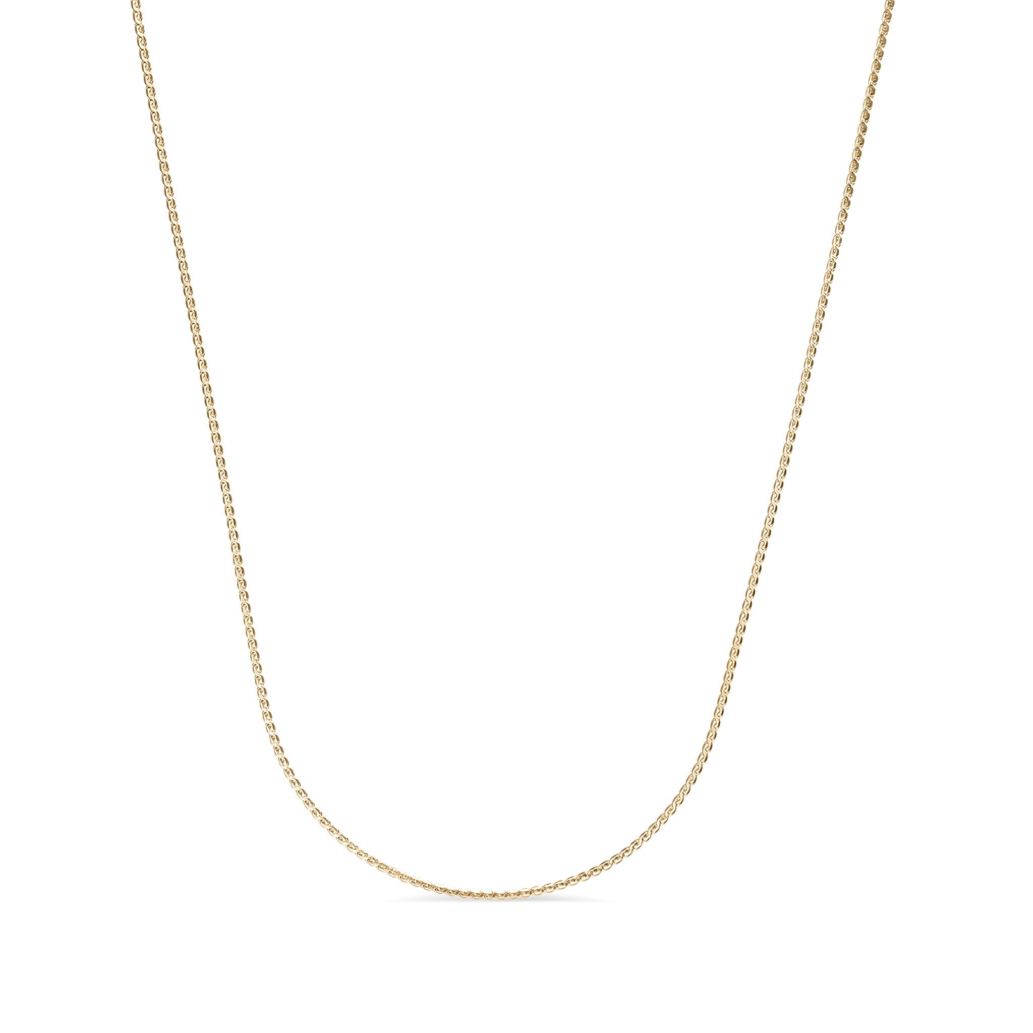 18K Gold PVD Stainless Steel Serpentine Chain Necklace / CHN3013