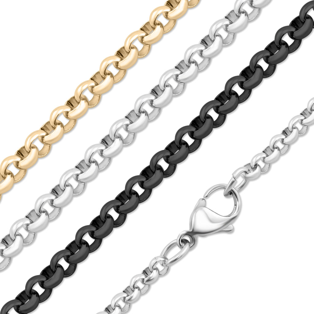18K Gold PVD Stainless Steel Rolo Chain Necklace / CHN9950
