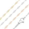 18K Gold PVD Stainless Steel Lip Chain Necklace / CHN9954