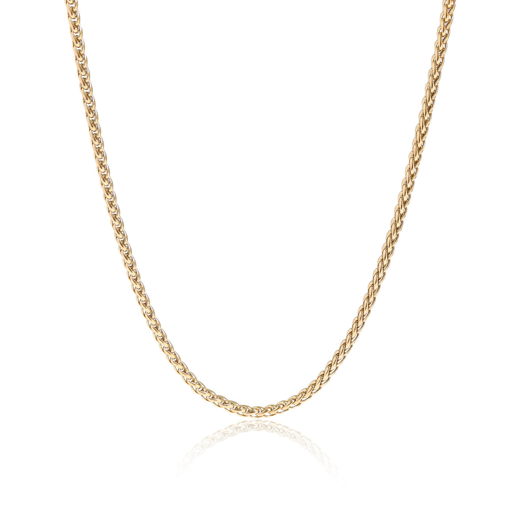 Stainless Steel Wheat Chain Necklace / CHN9958