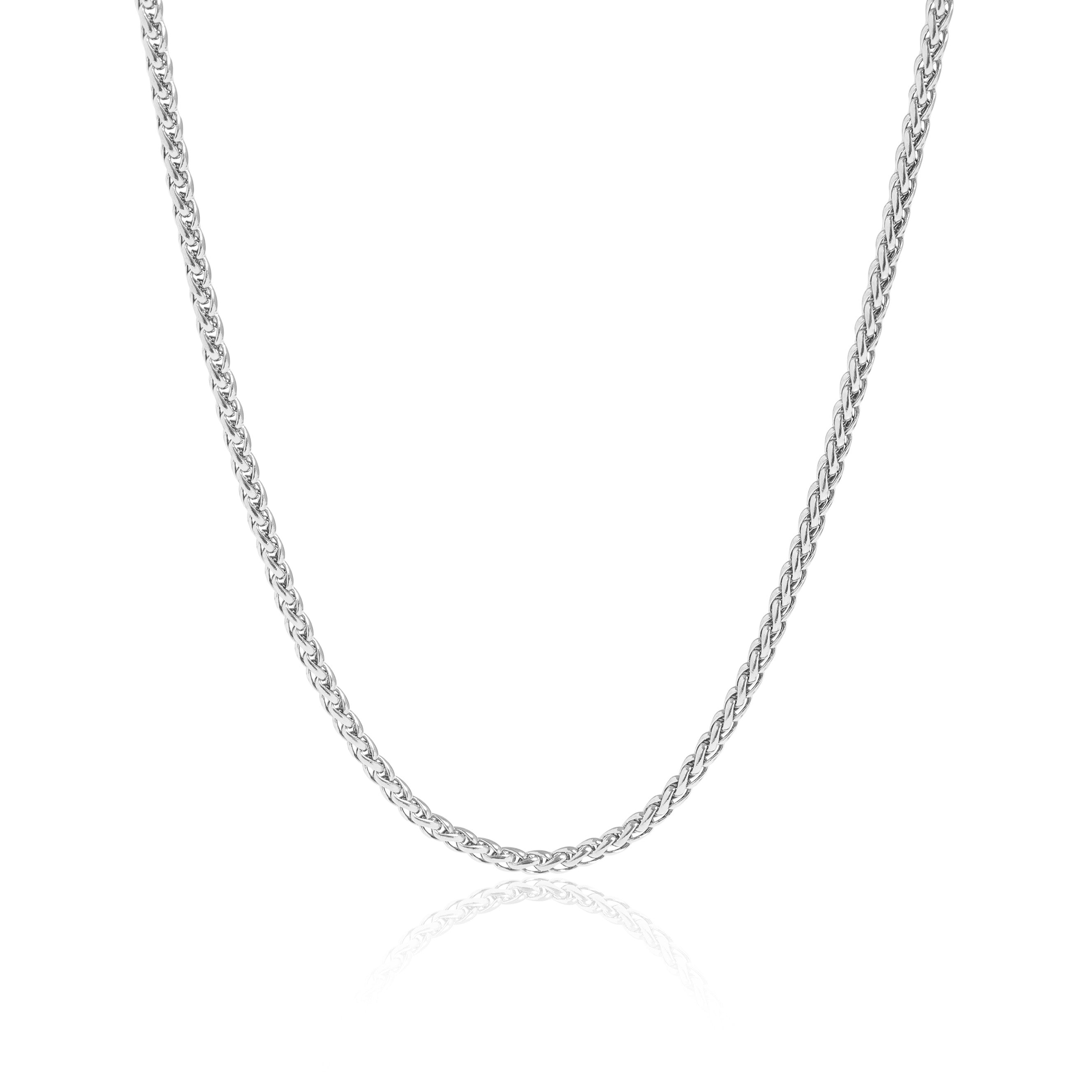 Stainless Steel Wheat Chain Necklace / CHN9958