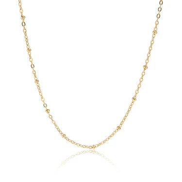 18K Gold PVD Stainless Steel Satellite Chain Necklace