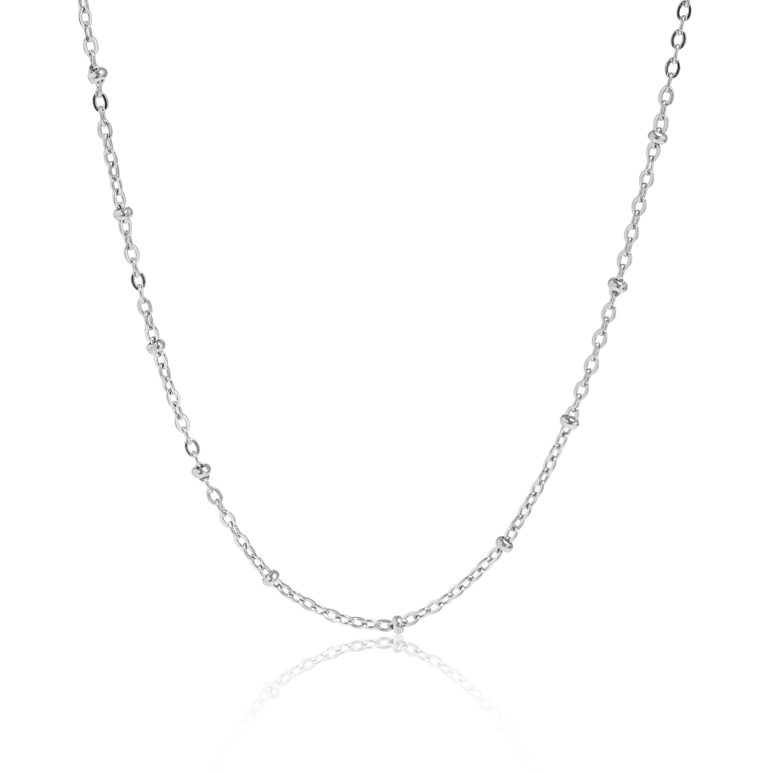 Satellite Chain Necklace – 18K Gold Adjustable Stainless Steel Jewelry