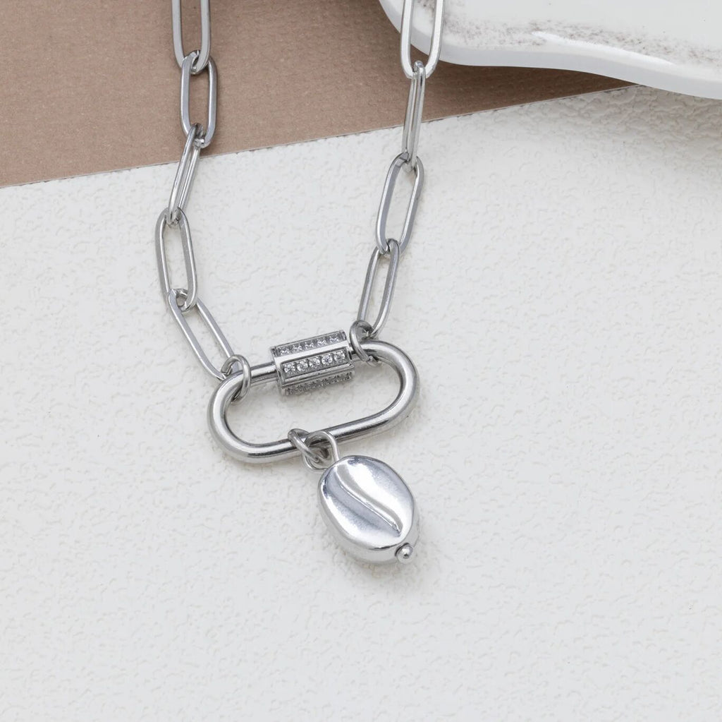 Coffee Bean Charm - 18K Gold PVD Coated Stainless Steel Tarnish Resistant Jewelry - Charms | Sunflower Soul Boutique