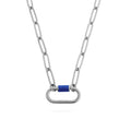 Colorful Carabiner Necklace – 18K Gold Coated Stainless Steel Paperclip Chain - Necklaces | Sunflower Soul Boutique