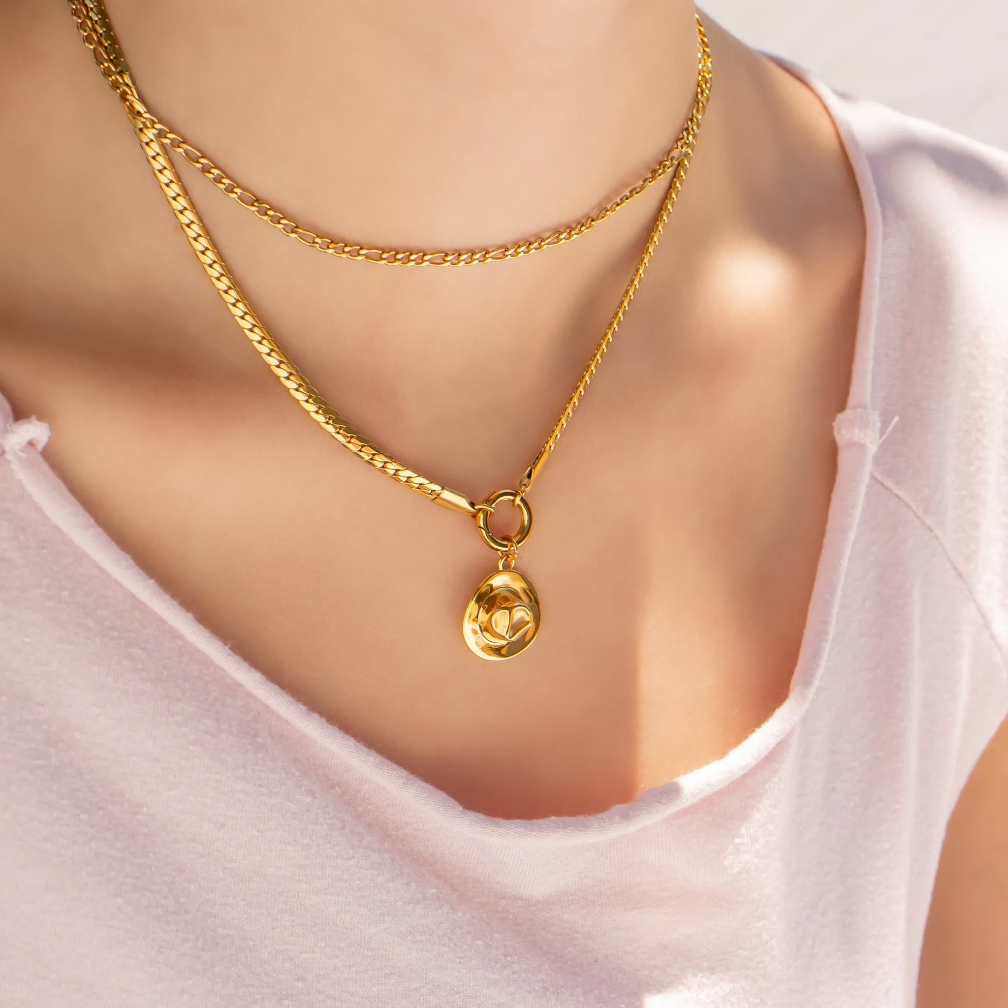 Cowboy Hat Charm – 18K Gold PVD Coated Stainless Steel Western Pendant - charm | Sunflower Soul Boutique