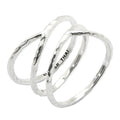 Criss Cross Sterling Silver Ring