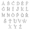 Stainless Steel Letter with Crystal Charm 15mm- A-Z
