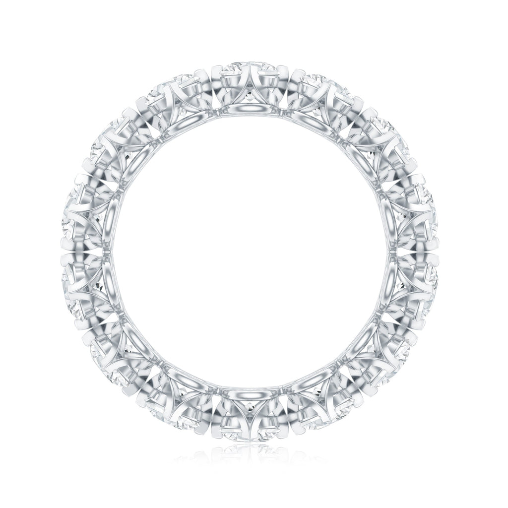 Designer Moissanite Anniversary Band Ring