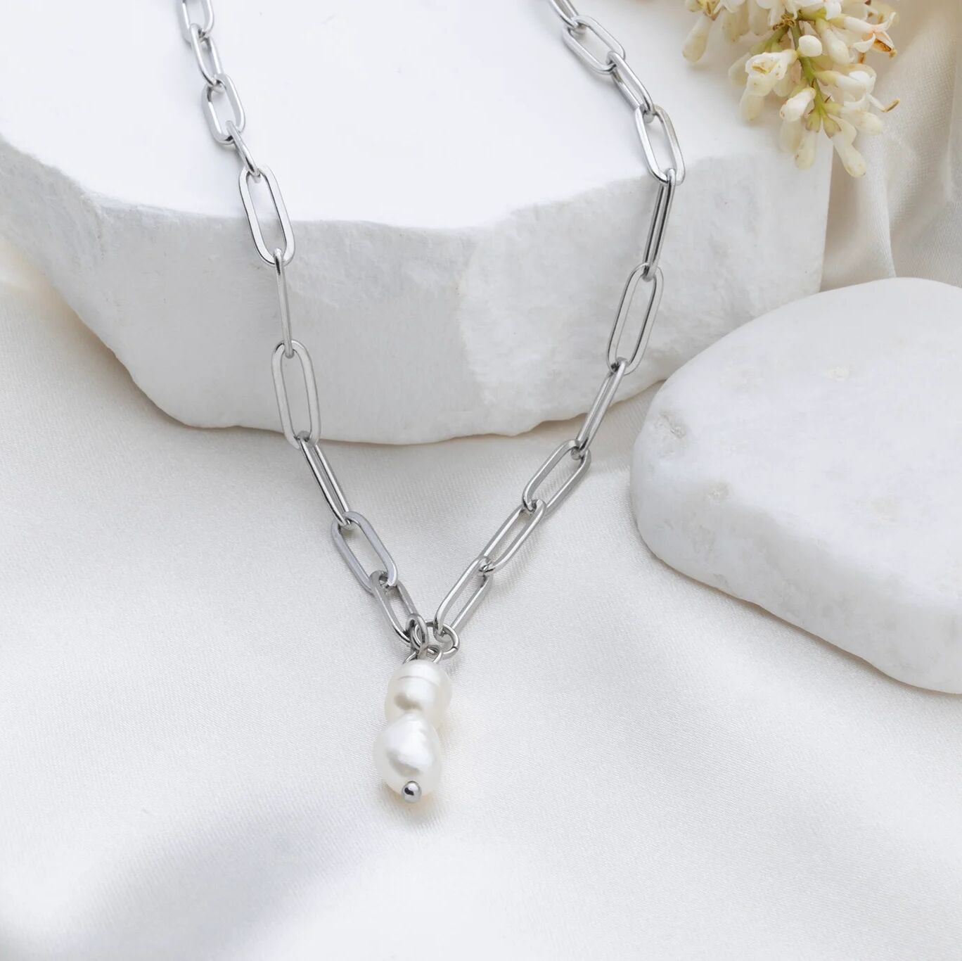 Double Freshwater Charm – Gold Pearl Stacking Jewelry With Refined Design - Charms | Sunflower Soul Boutique