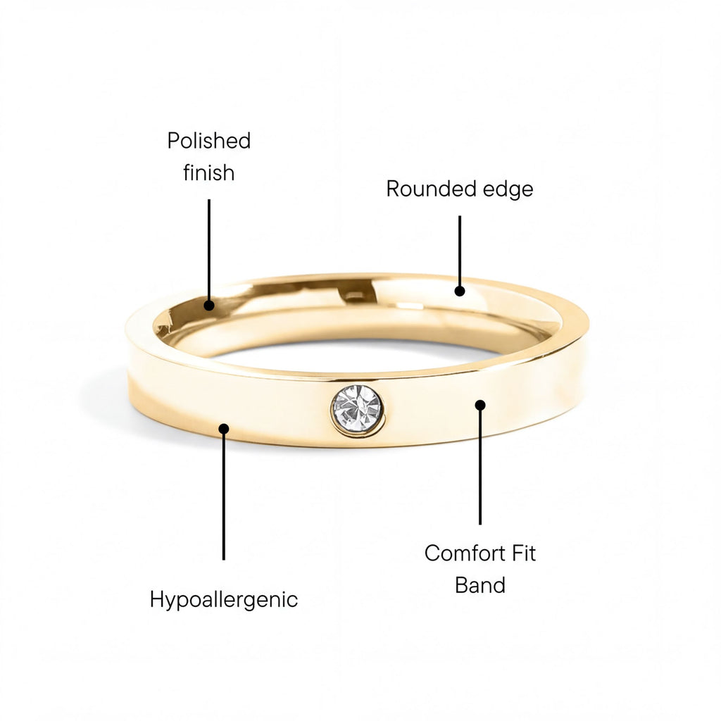 Birthstone Engravable Stacking Ring Feature Graphic