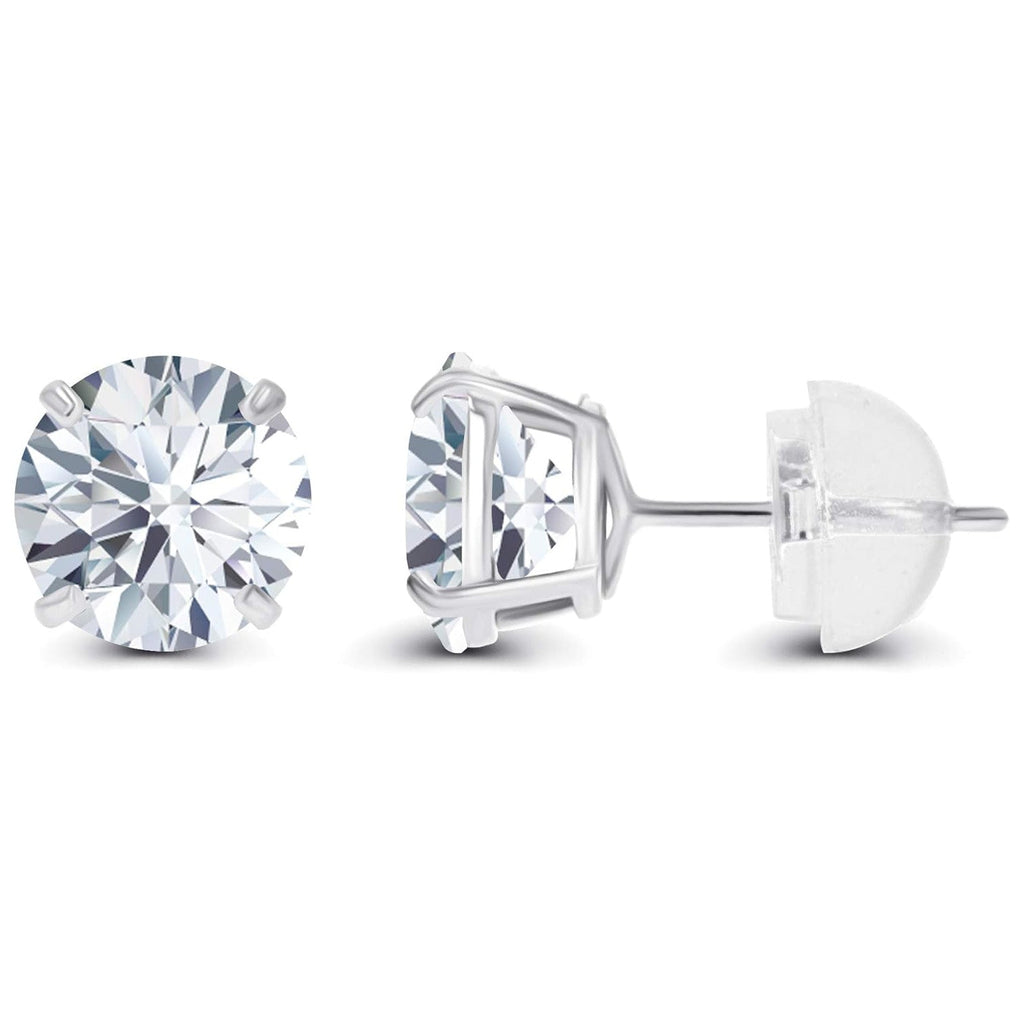 Lab Grown Diamond Studs – 1.50 CTW Round Brilliant 14K Gold Earrings