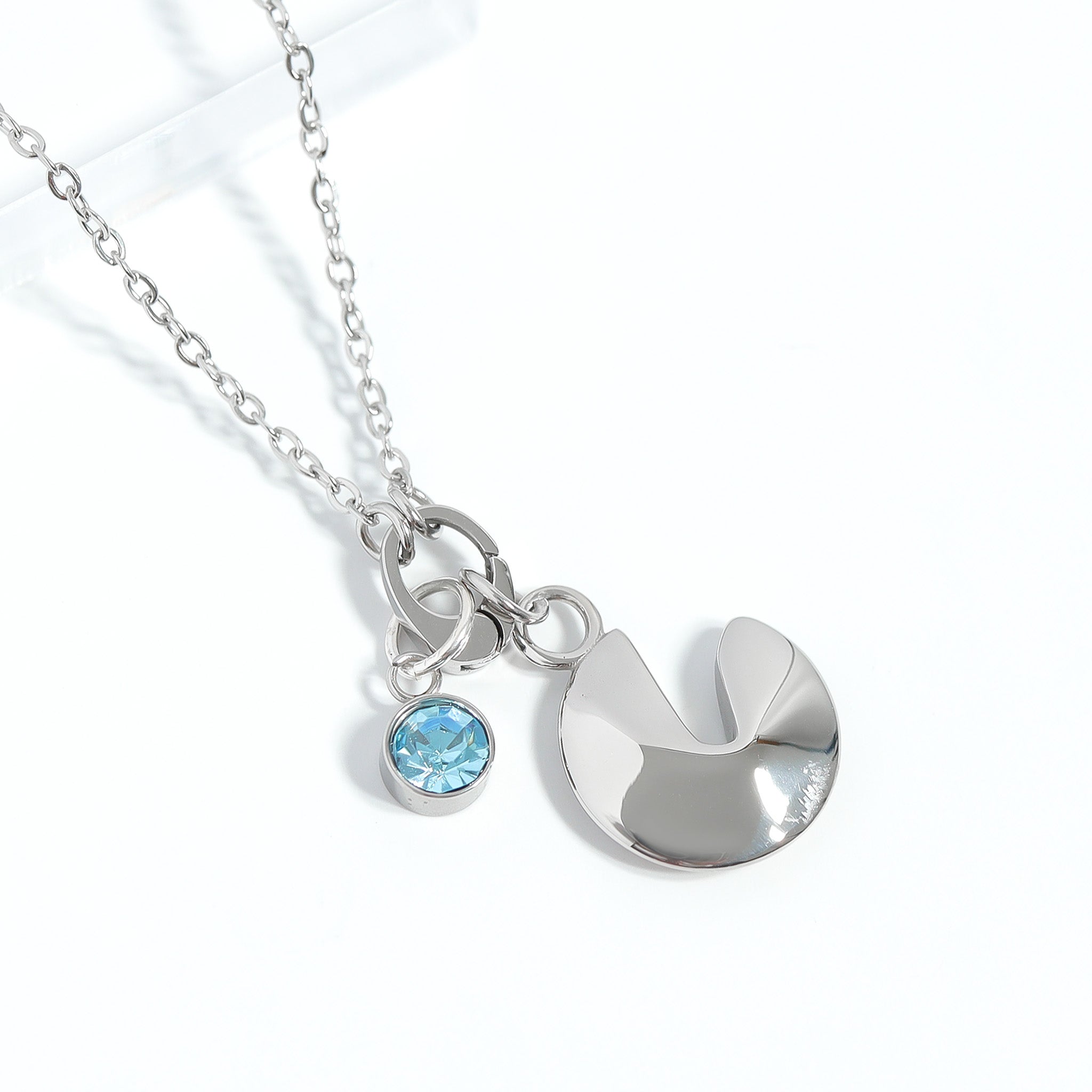 18K Gold Charm – Waterproof PVD Coated Fortune Cookie Pendant | Lucky Keepsake Jewelry