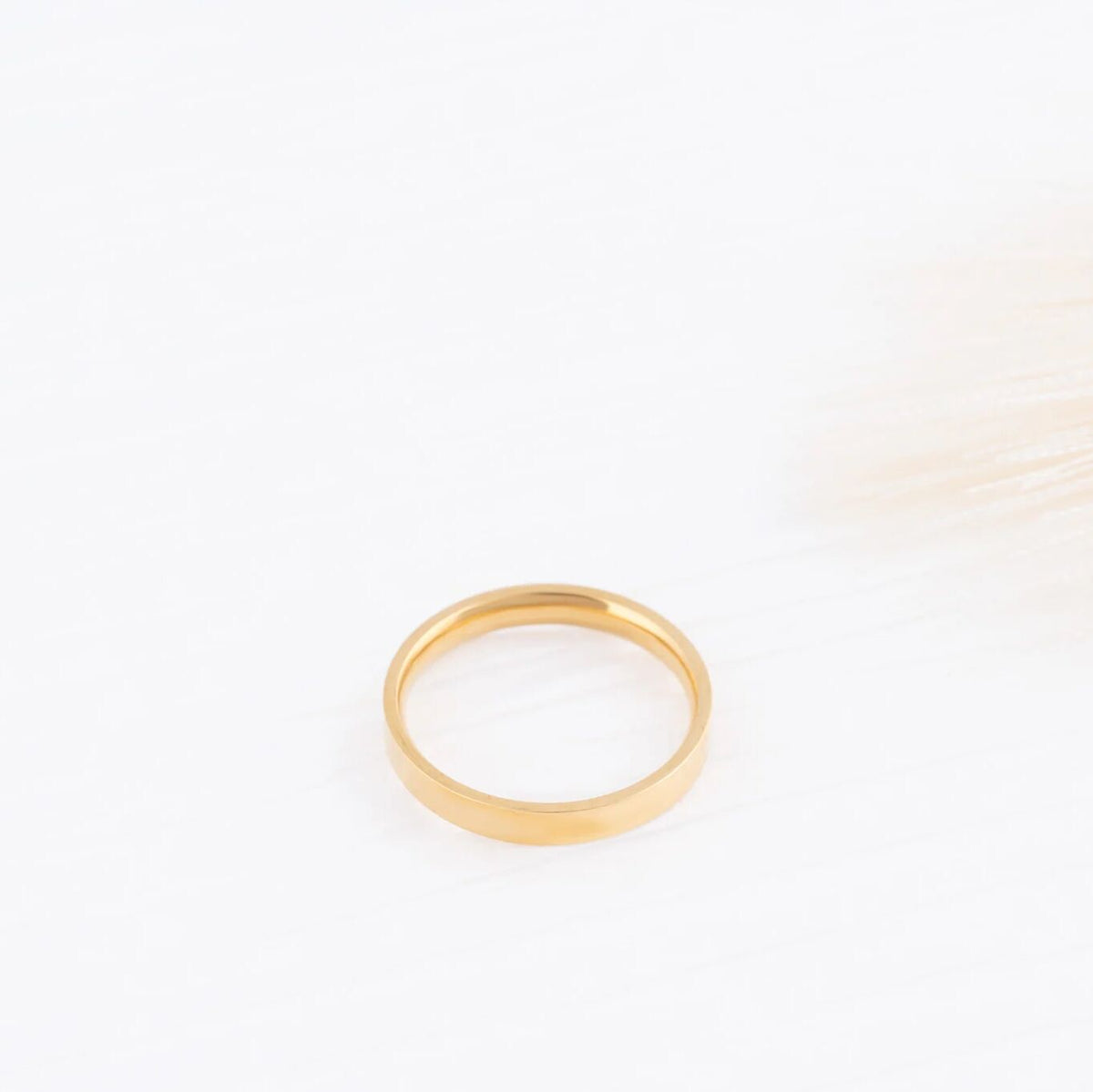 Wholesale jewelry 14K Gold Filled Plus Flat Blank Ring- studio- 3mm