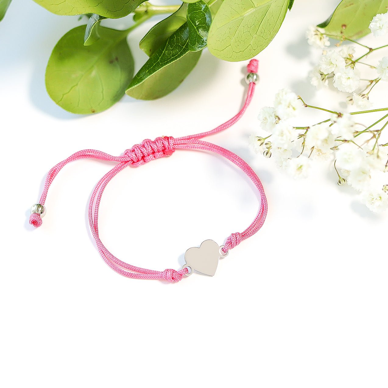 Engraved Friendship Bracelet – Adjustable 18K Gold Custom Heart Jewelry Gift - Bracelets | Sunflower Soul Boutique