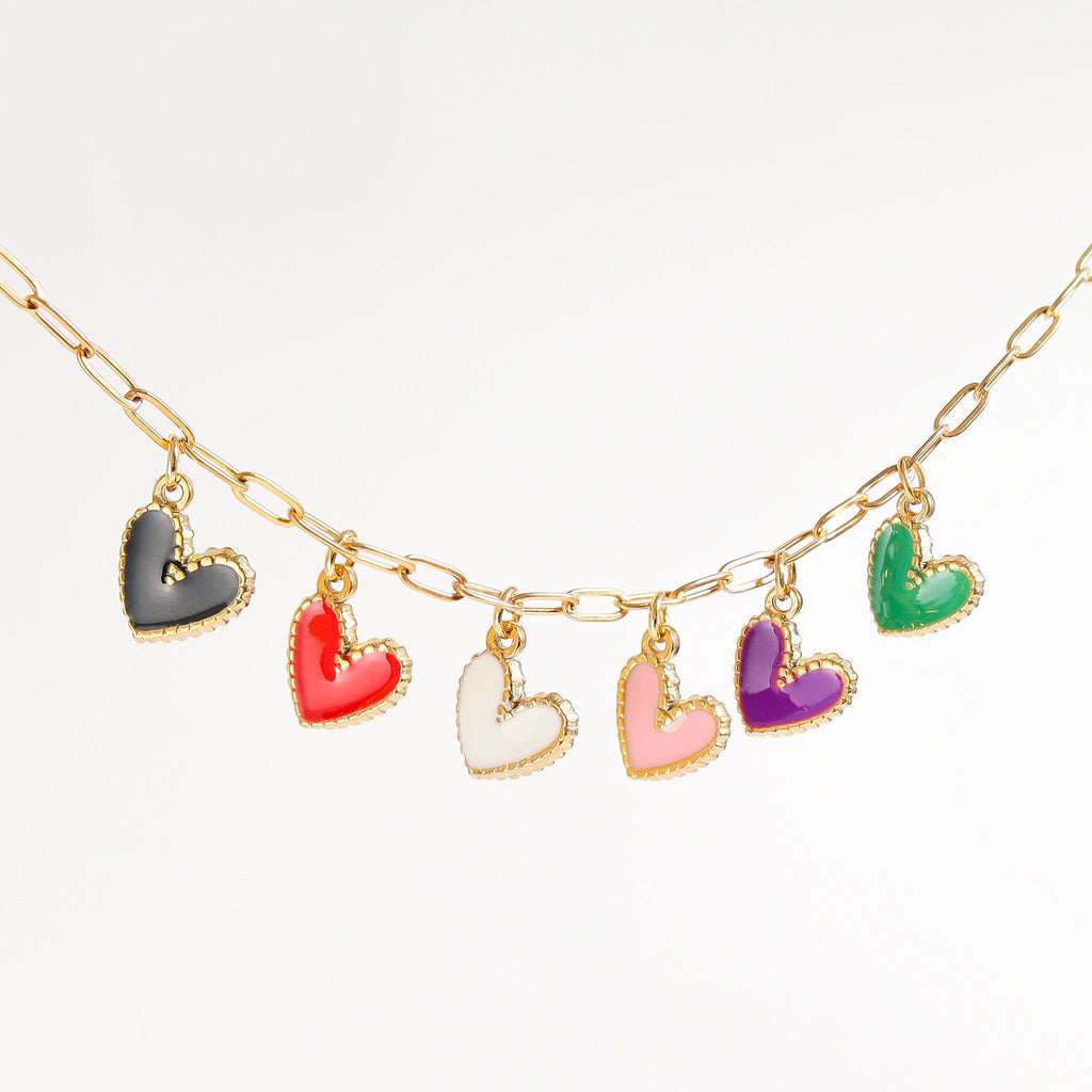 Gold Heart Charm – 18K Gold Plated Stainless Steel Pendant | Hypoallergenic Jewelry