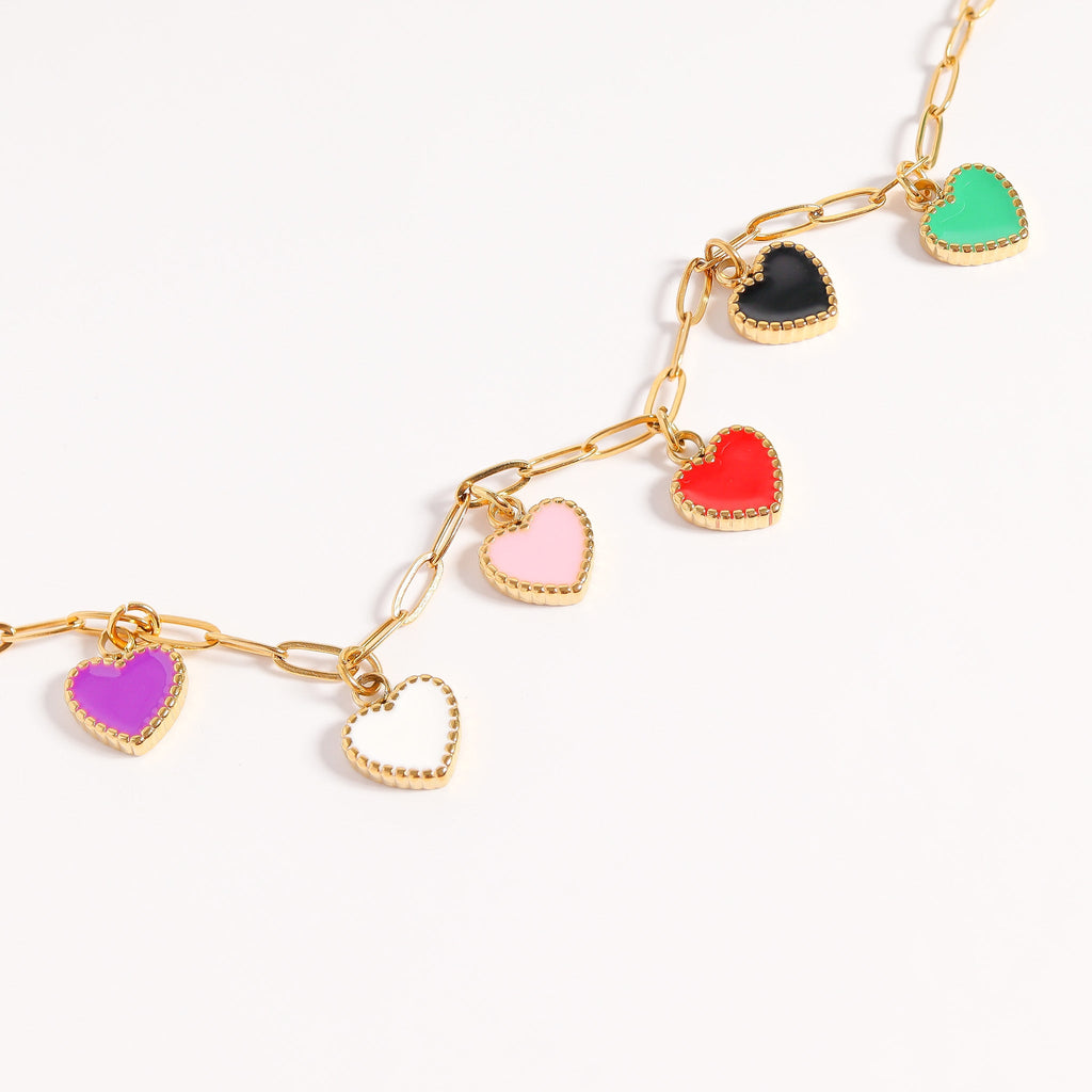 18K Gold Heart Charm – PVD Coated Stainless Steel Pendant | Hypoallergenic Jewelry