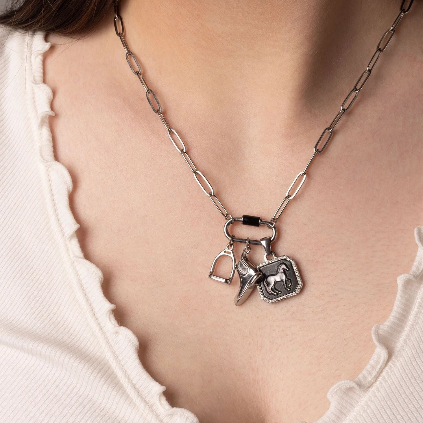 Equestrian Boot Charm – 18K Gold Jewelry | Tarnish Resistant Stainless Steel - Charms | Sunflower Soul Boutique