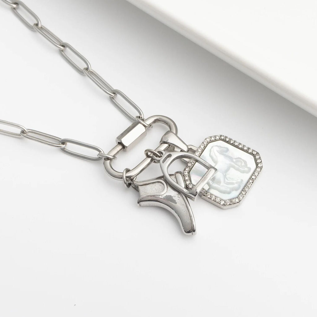 Equestrian Boot Charm – 18K Gold Jewelry | Tarnish Resistant Stainless Steel - Charms | Sunflower Soul Boutique