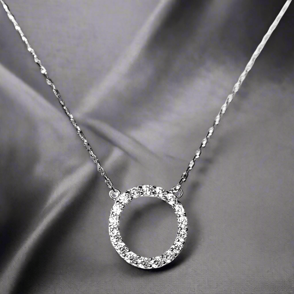 Eternity Necklace in Silver - A Stunning Staple for Any Wardrobe