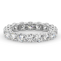 Lab Grown Diamond Ring – 2 CTW Diamond Eternity Band | 14K White Gold Band