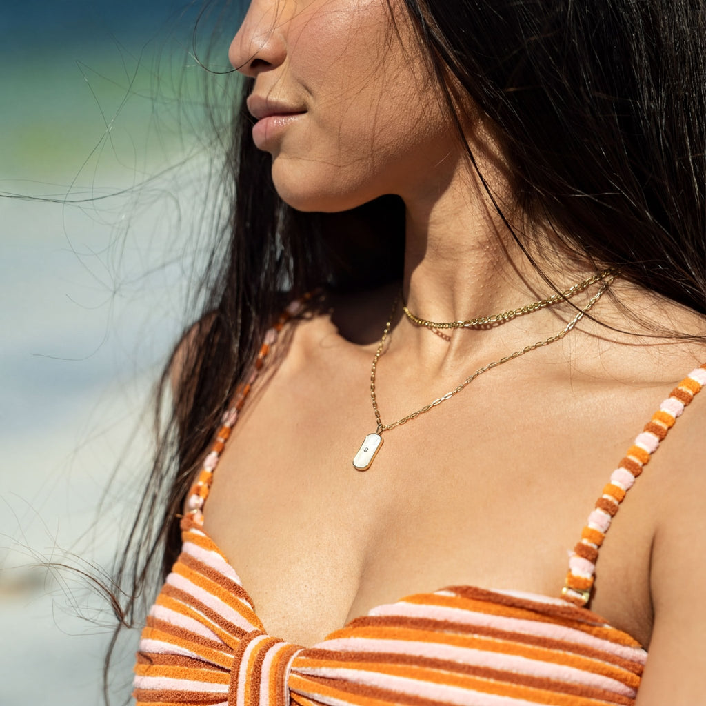 Figaro Chain Necklace – 18K Gold Link Jewelry | Tarnish Resistant, Waterproof Design - Chain | Sunflower Soul Boutique