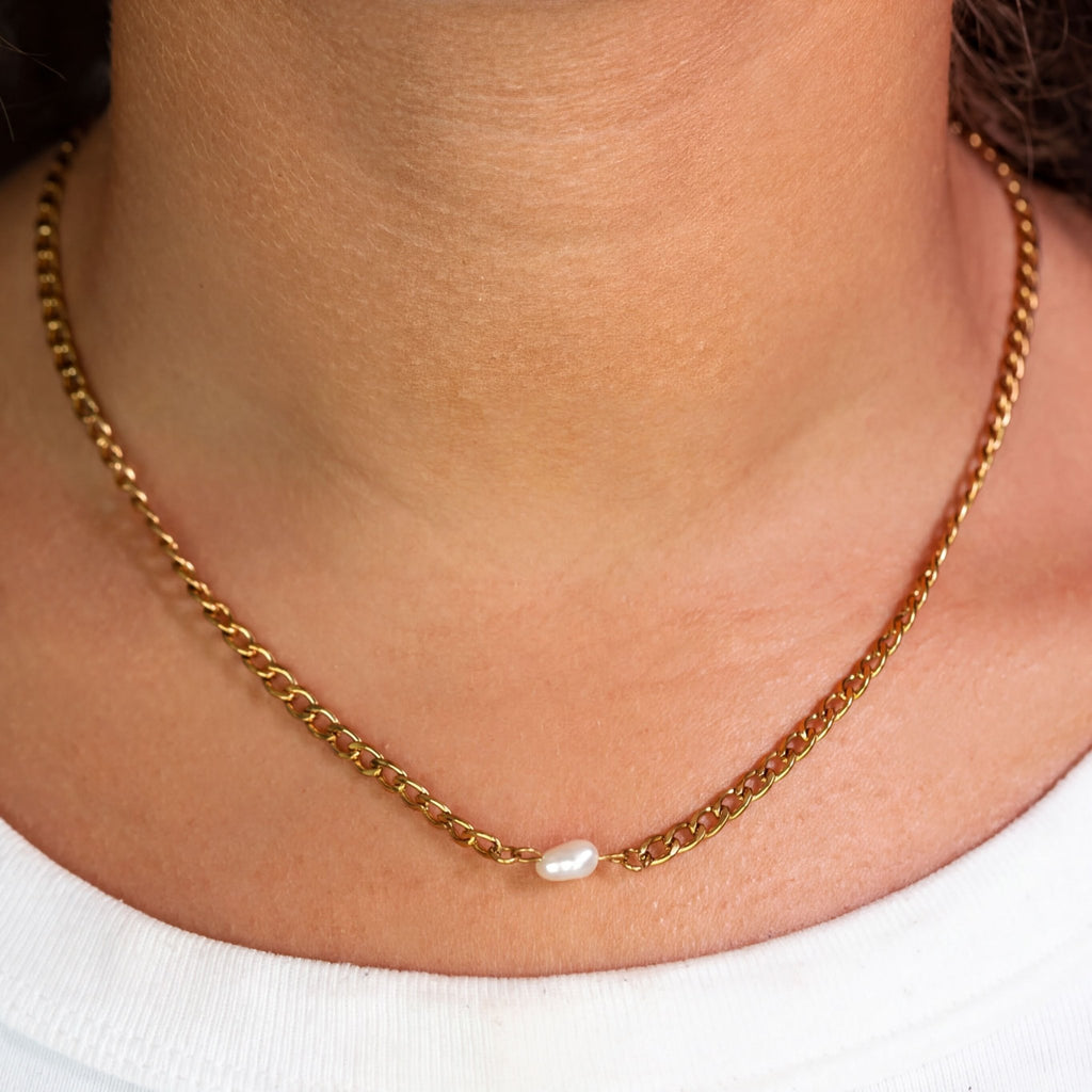 Figaro Gold Chain – 18K Gold Necklace | Durable PVD Coated Stainless Steel - Necklaces | Sunflower Soul Boutique