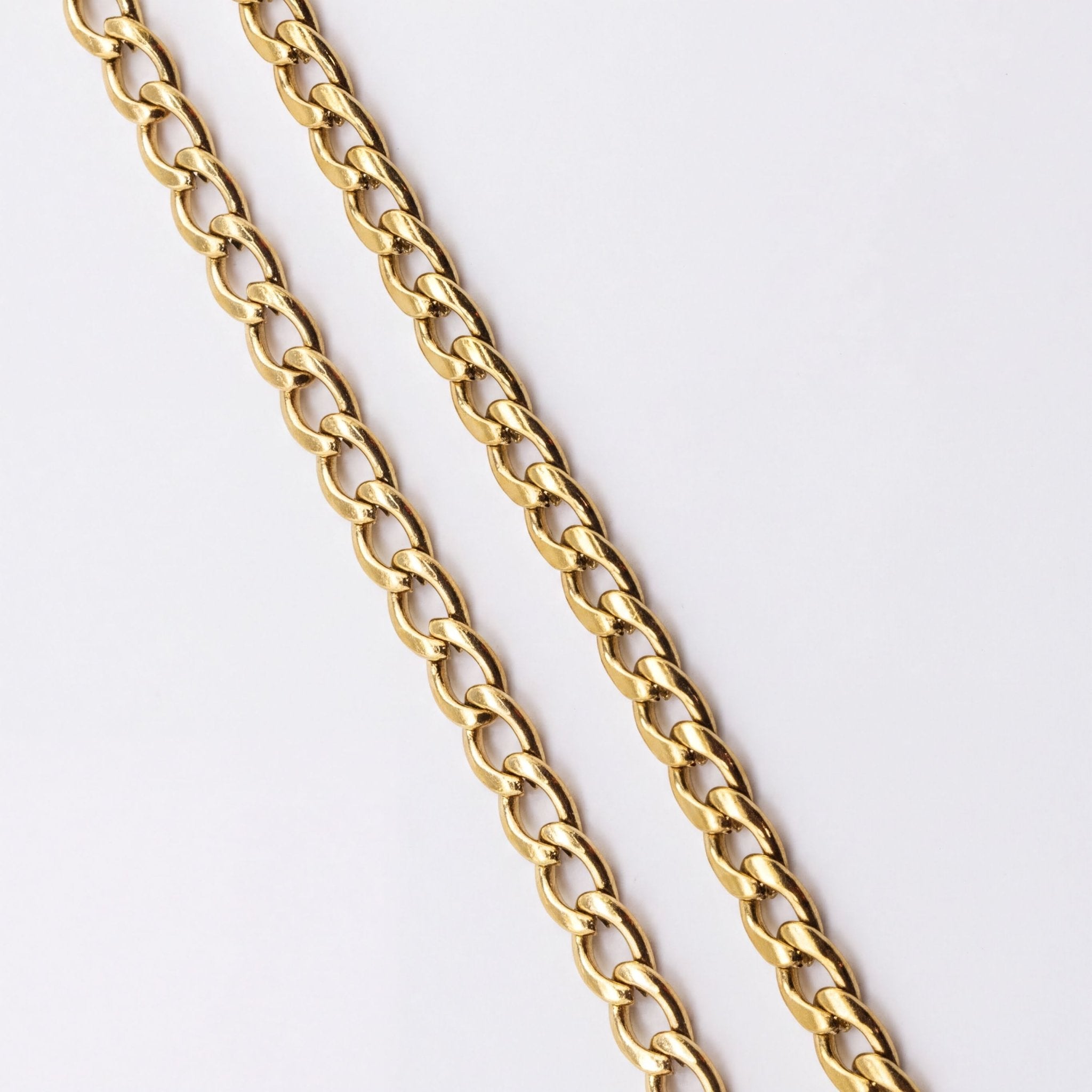 Figaro Gold Chain – 18K Gold Necklace | Durable PVD Coated Stainless Steel - Necklaces | Sunflower Soul Boutique